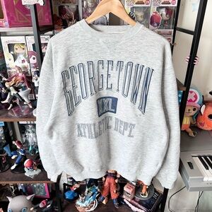 Vintage Georgetown University College Athletic Dept Sweatshirt Men’s L Paint